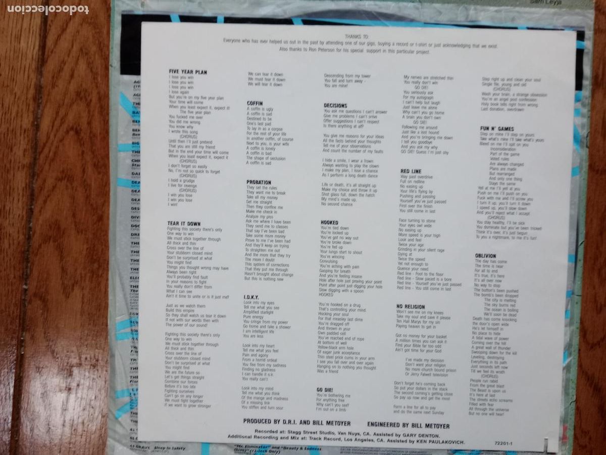 Discos de vinilo: D.R.I. - - crossover - Foto 7