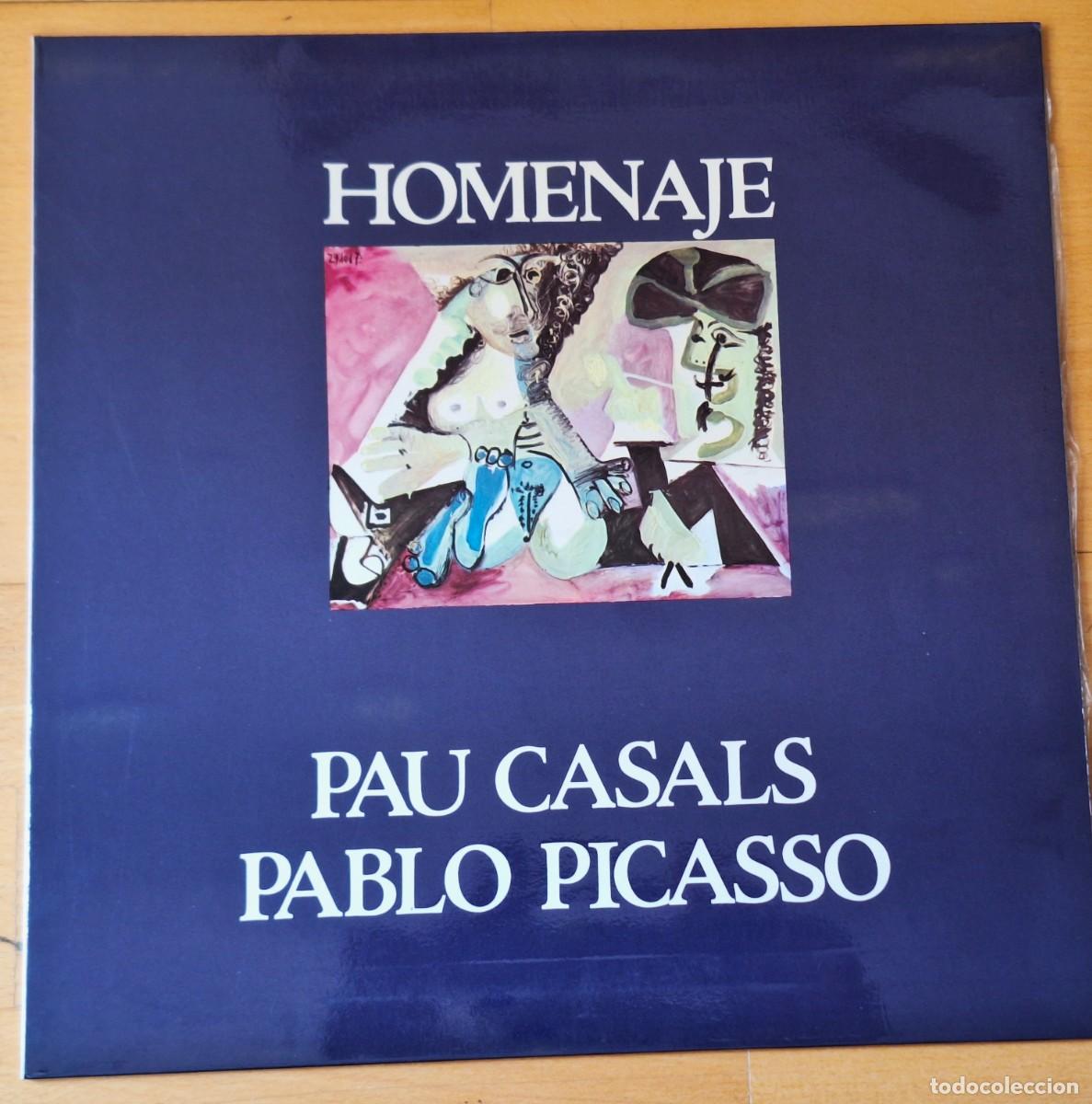 Discos de vinilo: HOMENAJE A PAU CASALS Y PABLO PICASSO - DISCO VINILO LP - C.B.S. 1974 - PERFECTO ESTADO