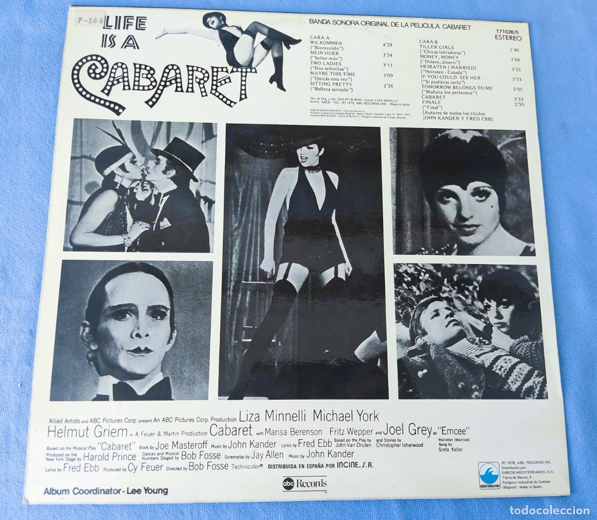 Discos de vinilo: DISCO LP CABARET BANDA SONORA DE LA PELICULA - Foto 2