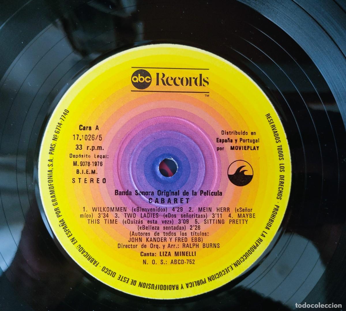 Discos de vinilo: DISCO LP CABARET BANDA SONORA DE LA PELICULA - Foto 4