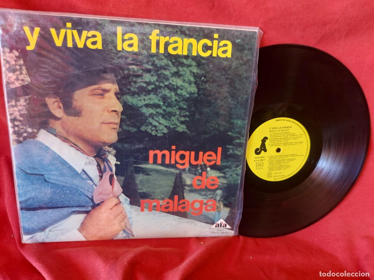 Discos de vinilo: LP, MIGUEL DE M&Aacute;LAGA , Y VIVA LA FRANCIA 1974 ( PEDIDOS M&Iacute;NIMOS 10 &euro; ) CAJA N.&ordm; 6 - LP