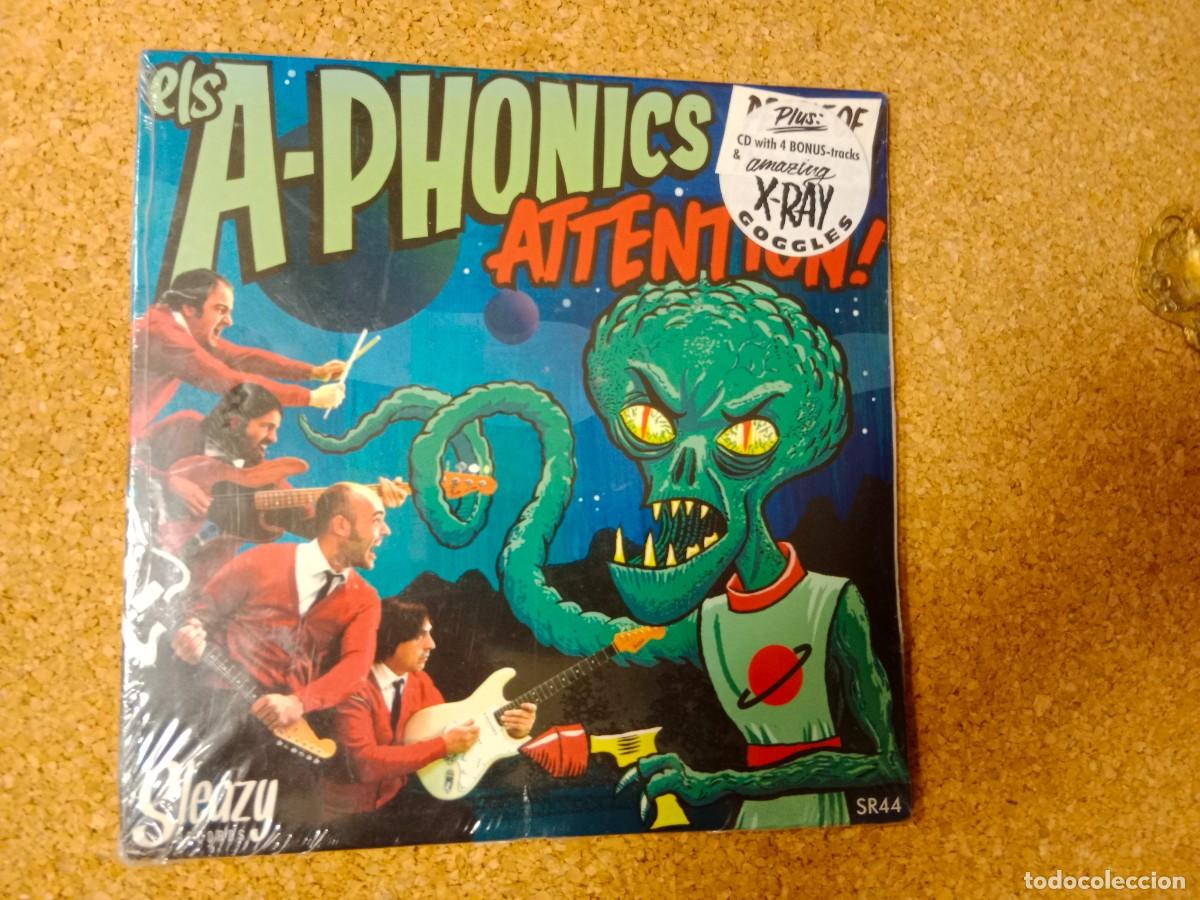 Discos de vinilo: DISCO ELS A-PHONICS - ATTENTION!- SLEAZY RECORDS - NUEVO PRECINTADO