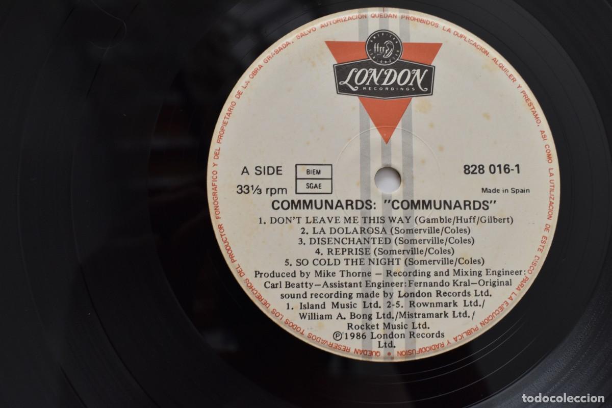 Discos de vinilo: COMMUNARDS. LP, VINILO SPAIN 1986 - Foto 3