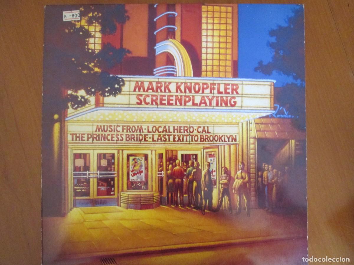 Discos de vinilo: LP doble Mark Knopfler Screenplaying. Editado por Polygram Ib&eacute;rica 1993. Muy buen estado