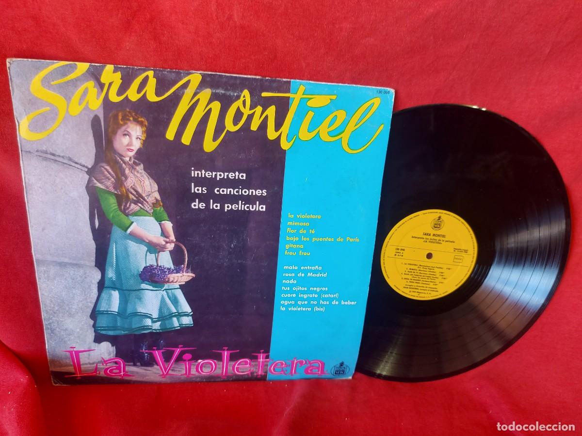 Discos de vinilo: LP SARA MONTIEL ,LA VIOLETERA 1983 ( PEDIDOS M&Iacute;NIMOS 10 &euro; ) CAJA N.&ordm; 6 - LP