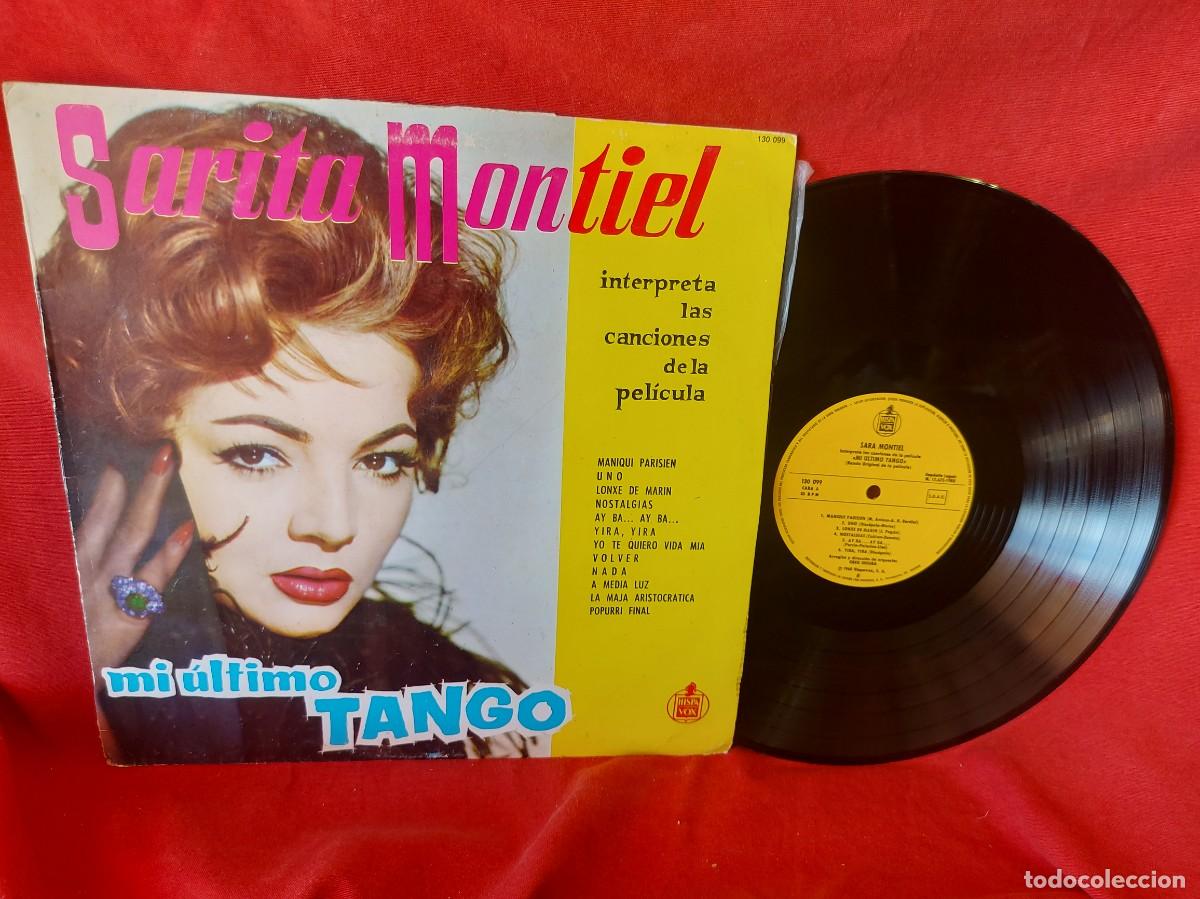 Discos de vinilo: LP SARA MONTIEL ,MI &Uacute;LTIMO TANGO 1983 ( PEDIDOS M&Iacute;NIMOS 10 &euro; ) CAJA N.&ordm; 6 - LP