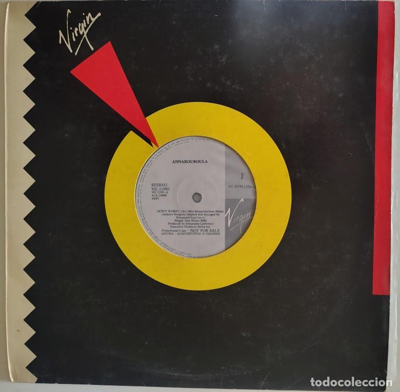 Discos de vinilo: Annabouboula. Don't Worry, Ma. Virgin, Grecia 1988 Maxi-LP 12&rdquo; promocional