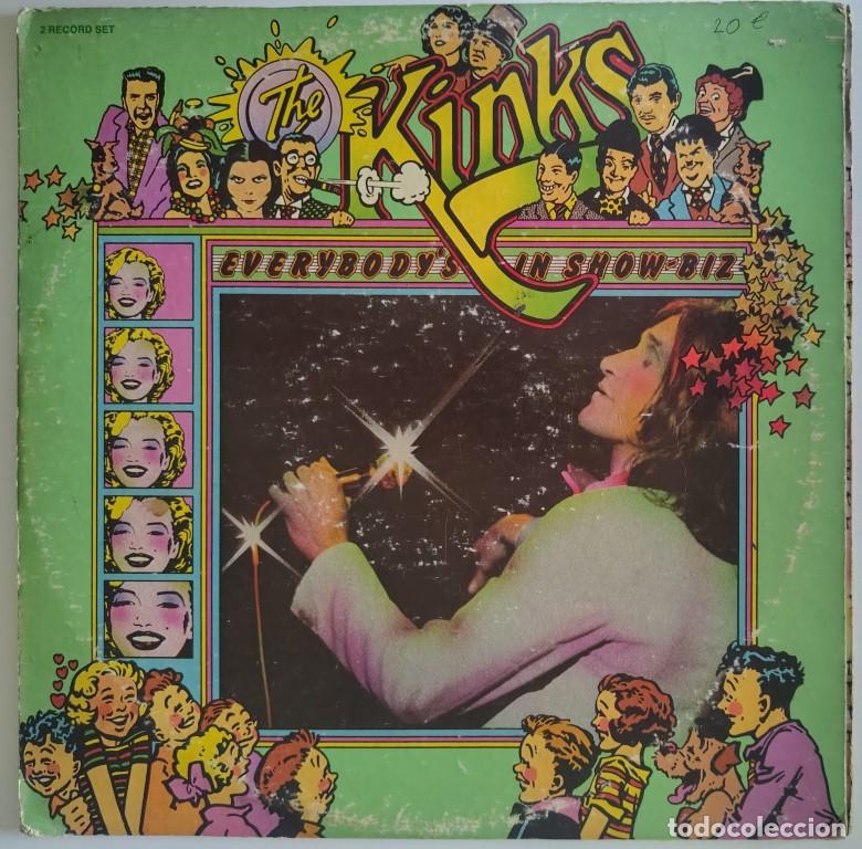 Discos de vinilo: The Kinks. Everybody's in show-biz. RCA-Victor, USA 1972 2 LP + doble carpeta + encarte VPS-6065
