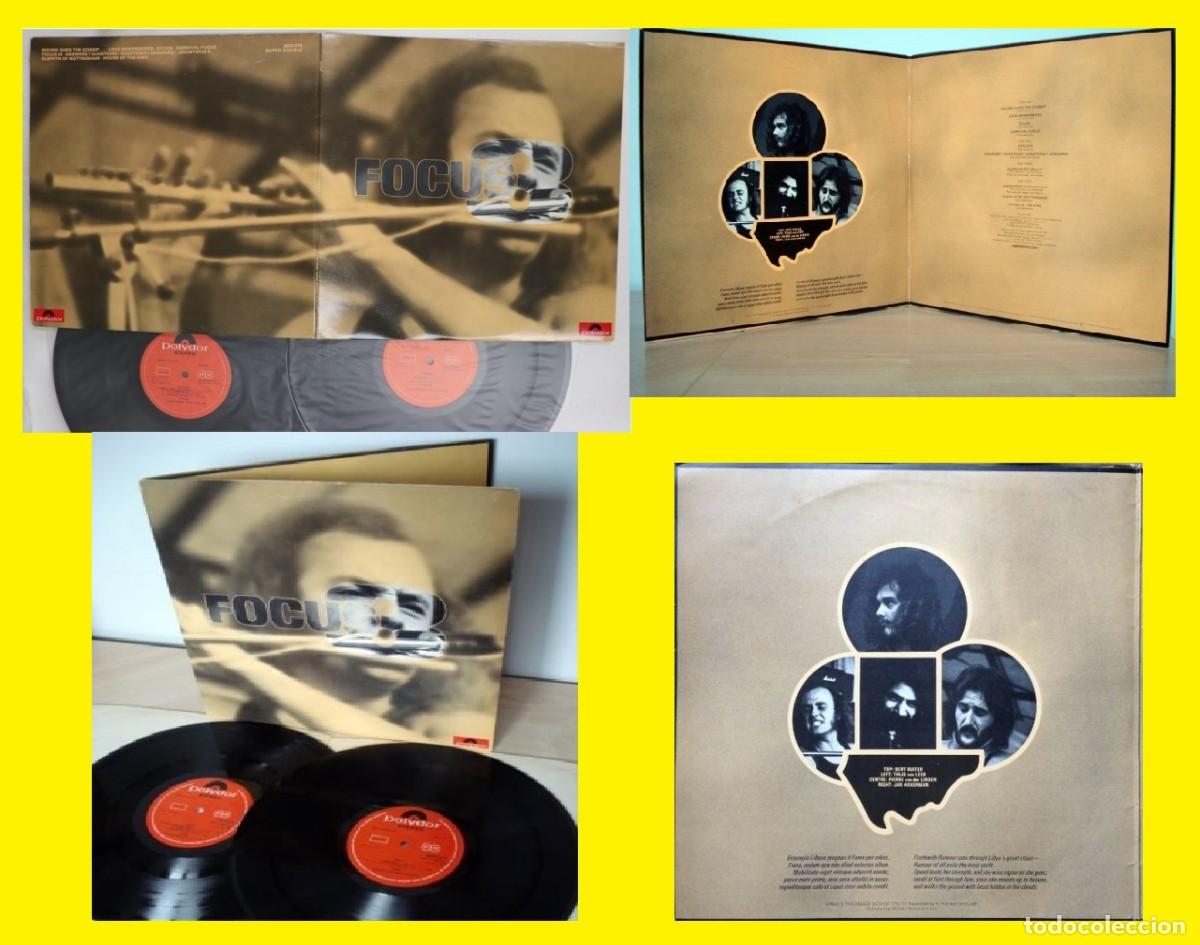Discos de vinilo: FOCUS / FOCUS 3, 2LPs GREAT PROGRESIVO Thijs van Leer, jan akkerma ORIG 1&ordf; EDIT UK 1972, EXC