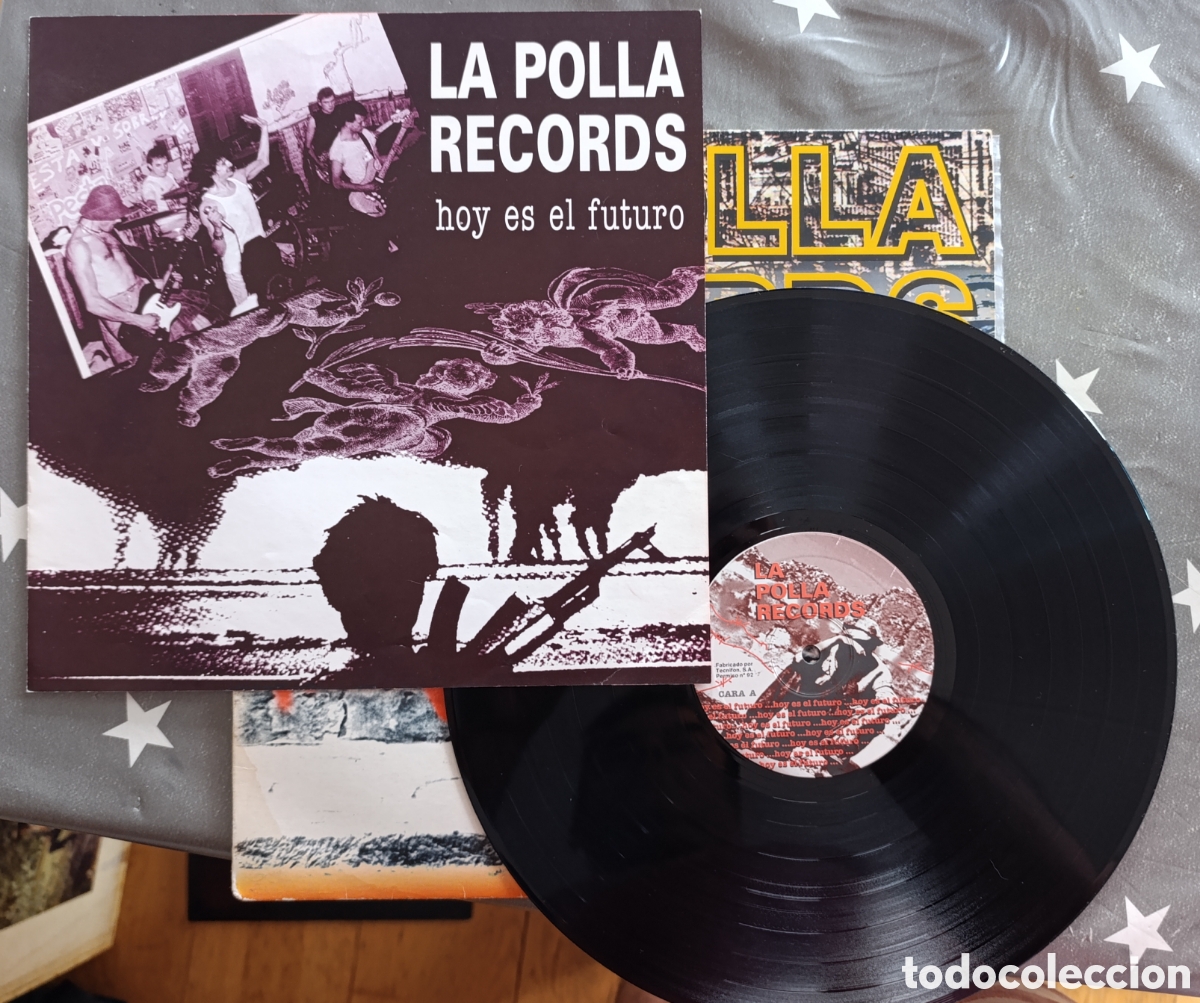 Discos de vinilo: La polla records -Hoy es el futuro LP 1993 ultra rara primera edici&oacute;n con encarte