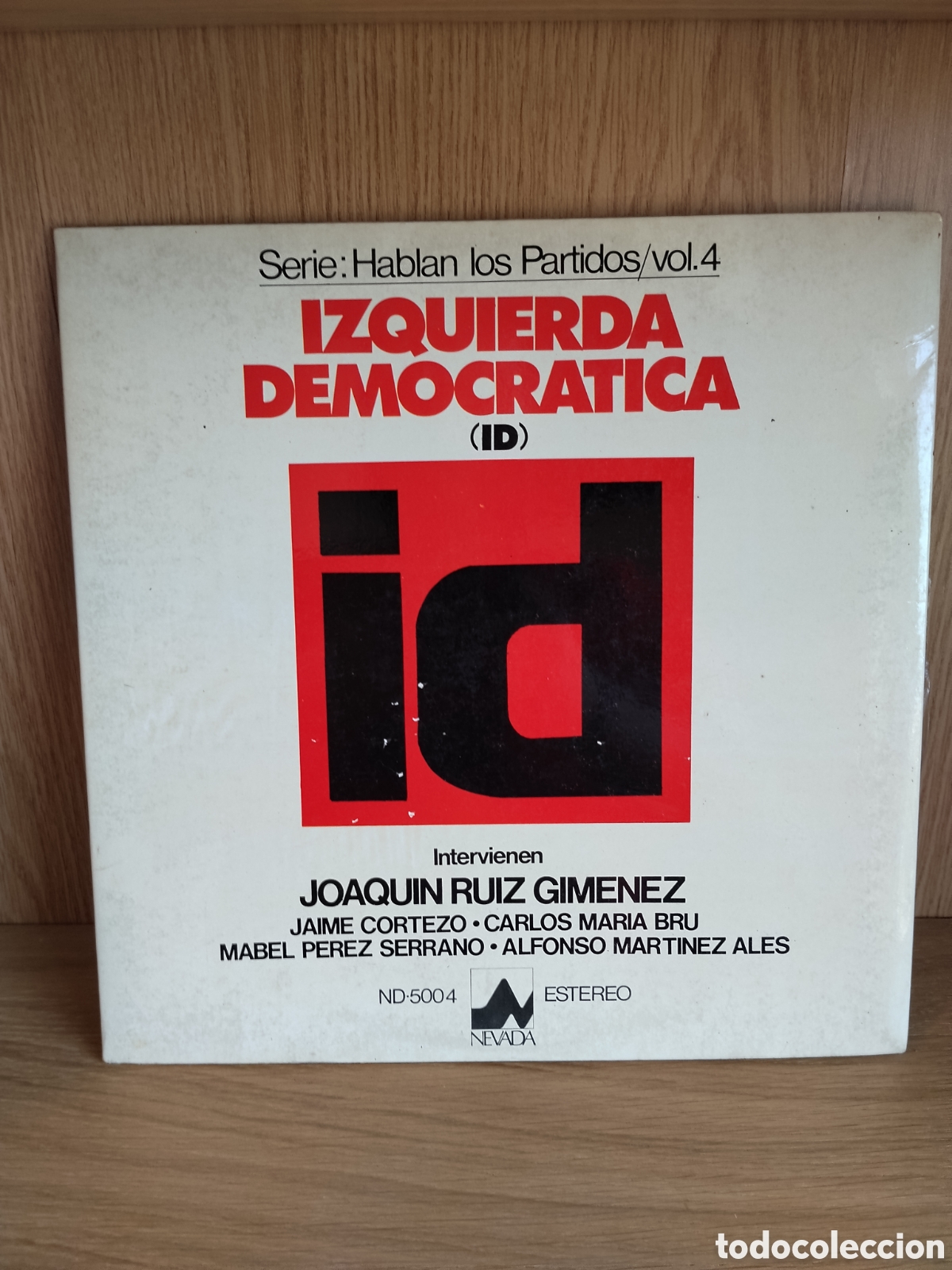 Discos de vinilo: Disco vinilo pol&iacute;tico transici&oacute;n izquierda democratica.serie hablan los partidos.ucd. PSOE.pce.ap.cc