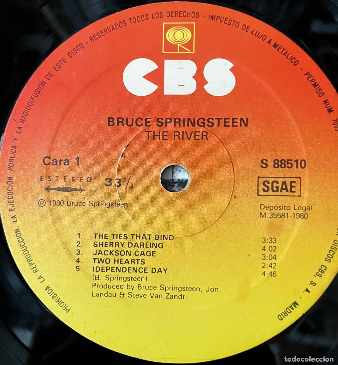 Discos de vinilo: BRUCE SPRINGSTEEN - THE RIVER, 2LPs edic Spain 1980 - Foto 3