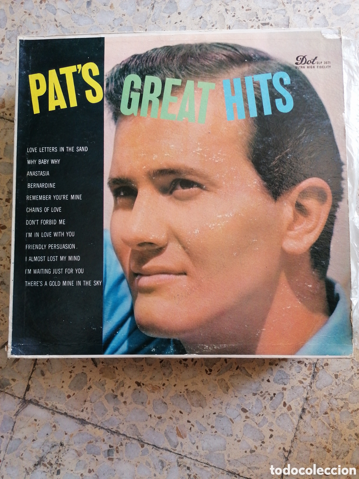 Discos de vinilo: LP PAT BOONE PAT&acute;S GREAT HITS 1957 USA