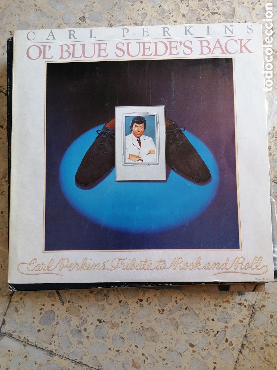 Vinyl records: LP CARL PERKINS OL BLUE SUEDE&acute;S BACK 1978 ESPA&Ntilde;A INSERT