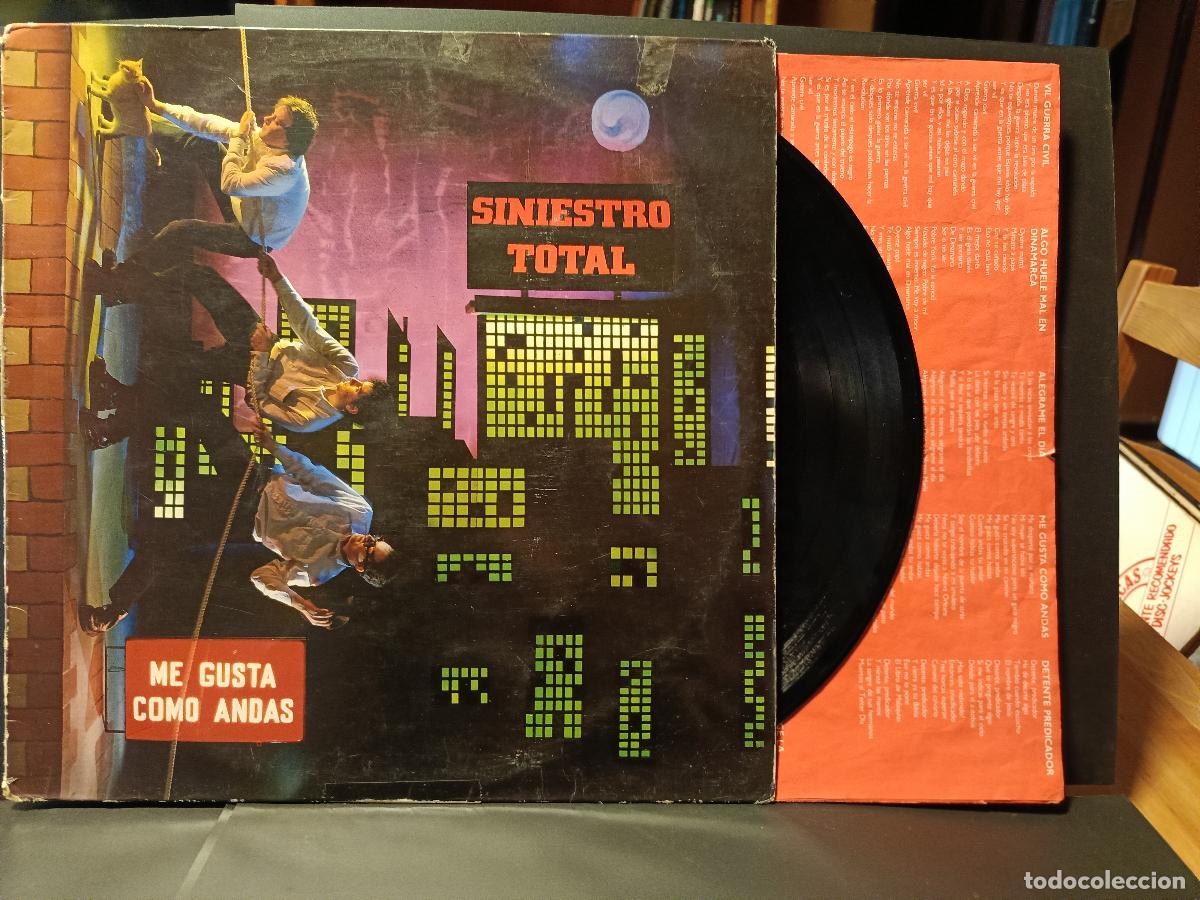 Discos de vinilo: SINIESTRO TOTAL / ME GUSTA COMO ANDAS / LP 33 RPM / DRO 1988 con insert