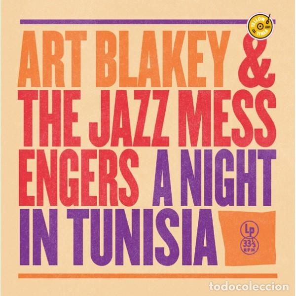 Discos de vinilo: ART BLAKEY & THE JAZZ MESSENGE A NIGHT IN TUNISIA (COLOR AMARILLO) -LP