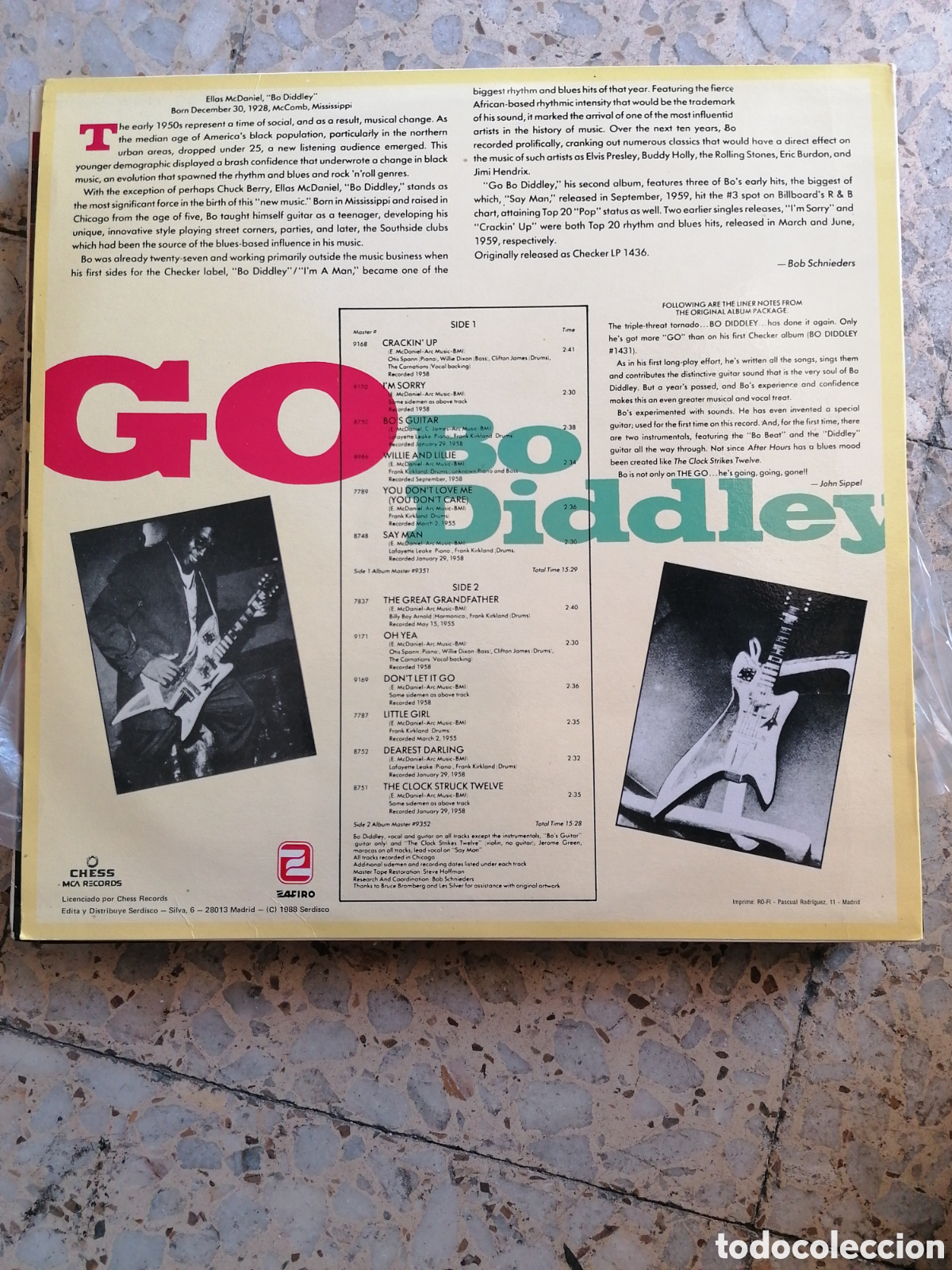 Discos de vinilo: LP BO DIDDLEY GO 1988 ESPA&Ntilde;A - Foto 2