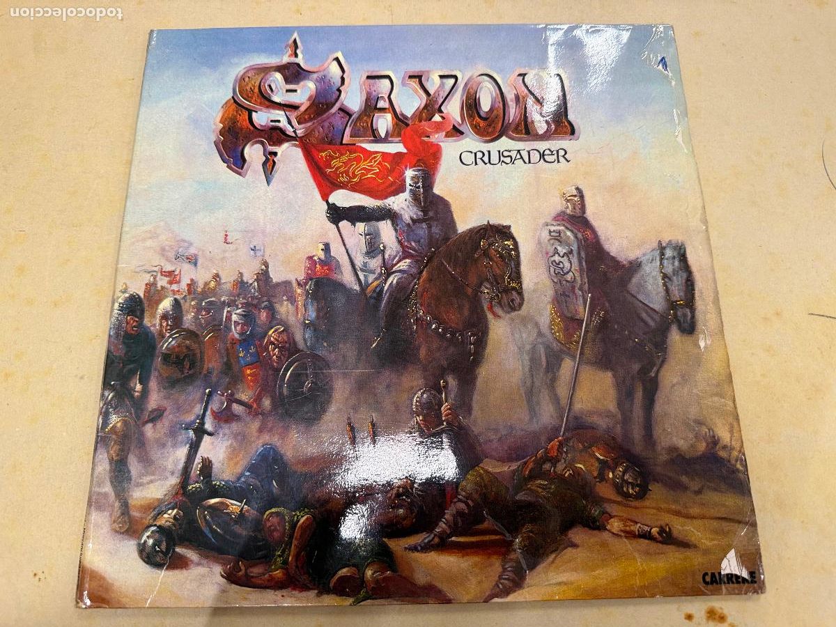 Discos de vinilo: SAXON. CRUSANDER. dif&iacute;cil Disco de vinilo