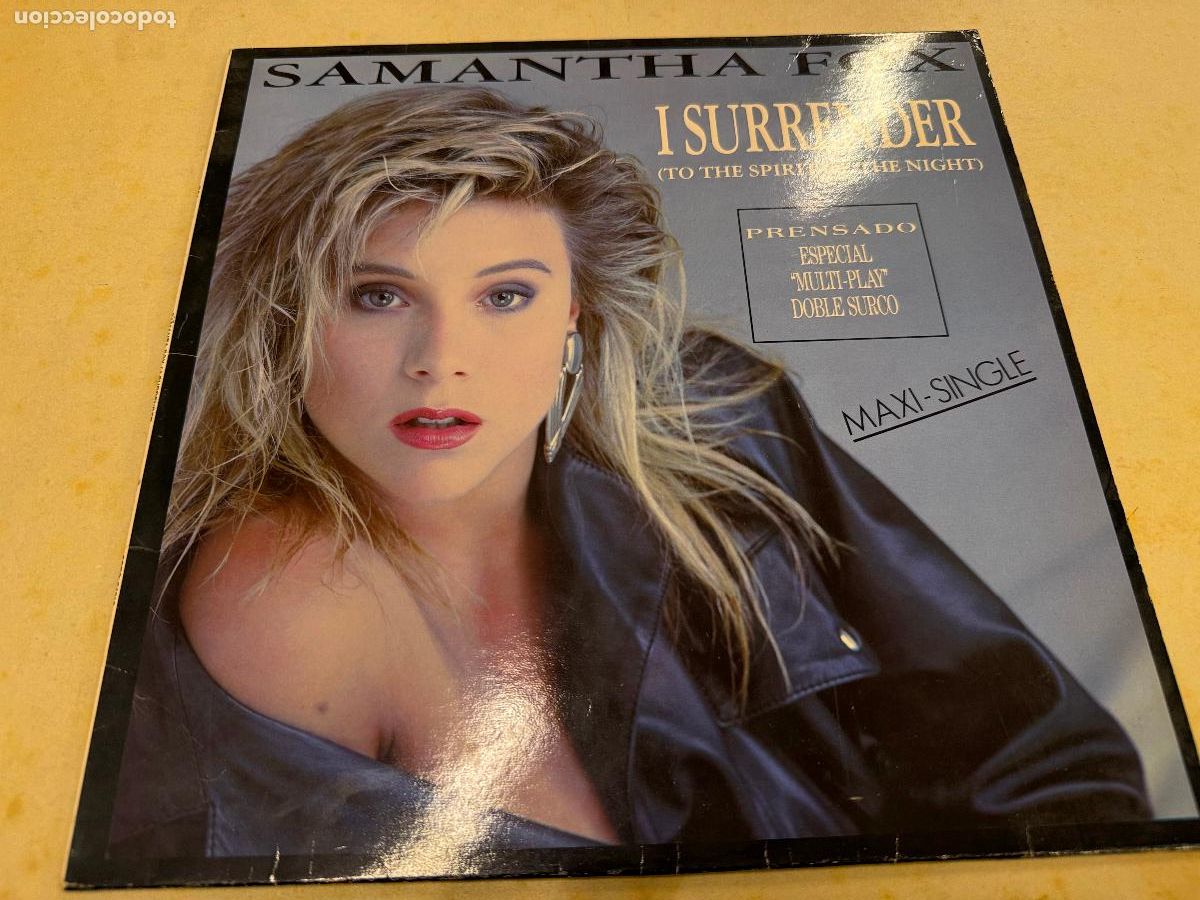 Discos de vinilo: SAMANTHA FOX. I SURRENDER. dif&iacute;cil Disco de vinilo