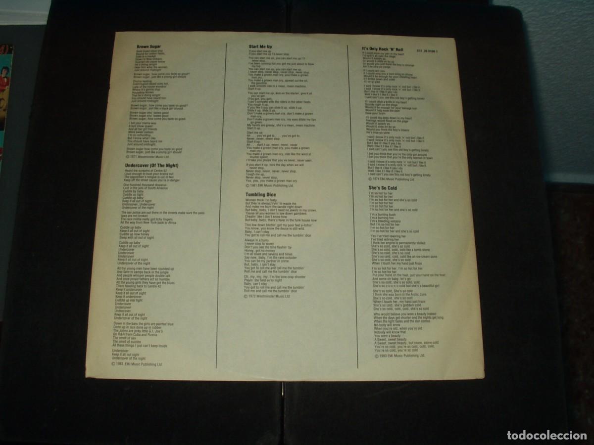 Discos de vinilo: ROLLING STONES LP REWIND (1971-1984) - Foto 4