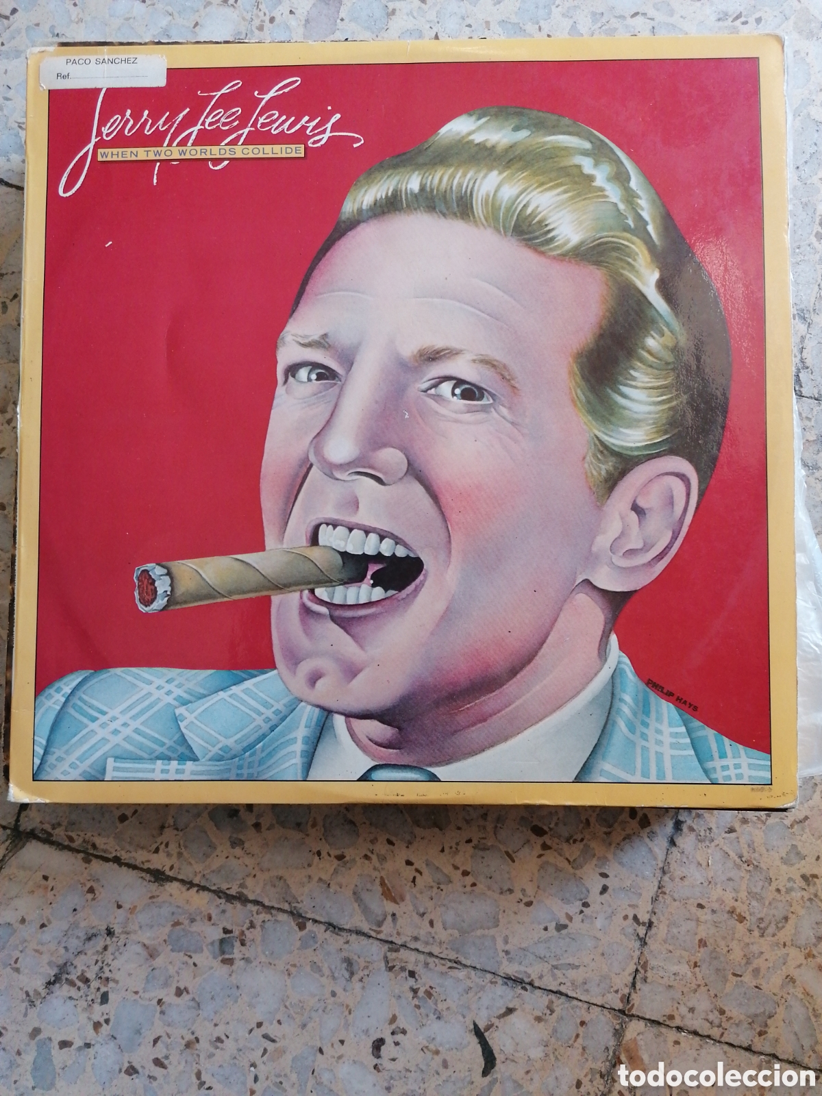 Discos de vinilo: LP JERRY LEE LEWIS WHEN TWO WORLDS COLLIDE 1980 ESPA&Ntilde;A