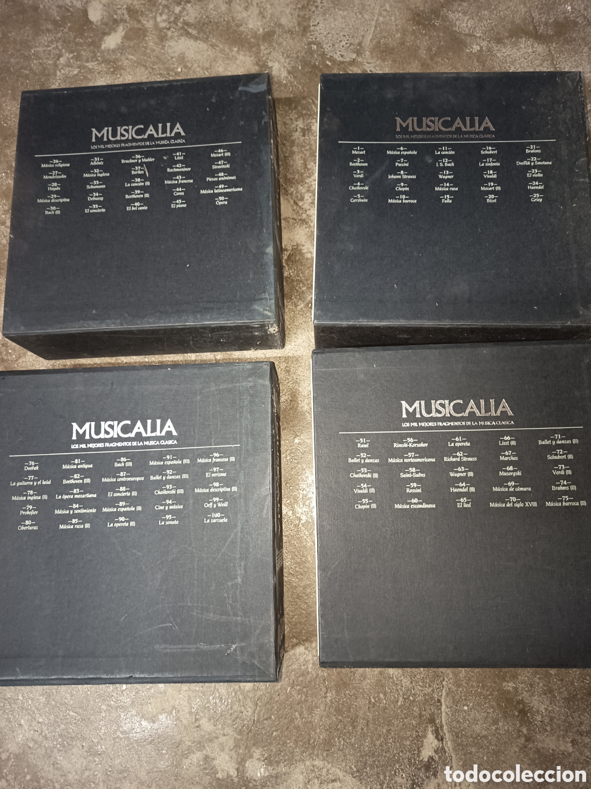 Discos de vinilo: Colecci&oacute;n Musicalia completa 100 Lp de m&uacute;sica clasica