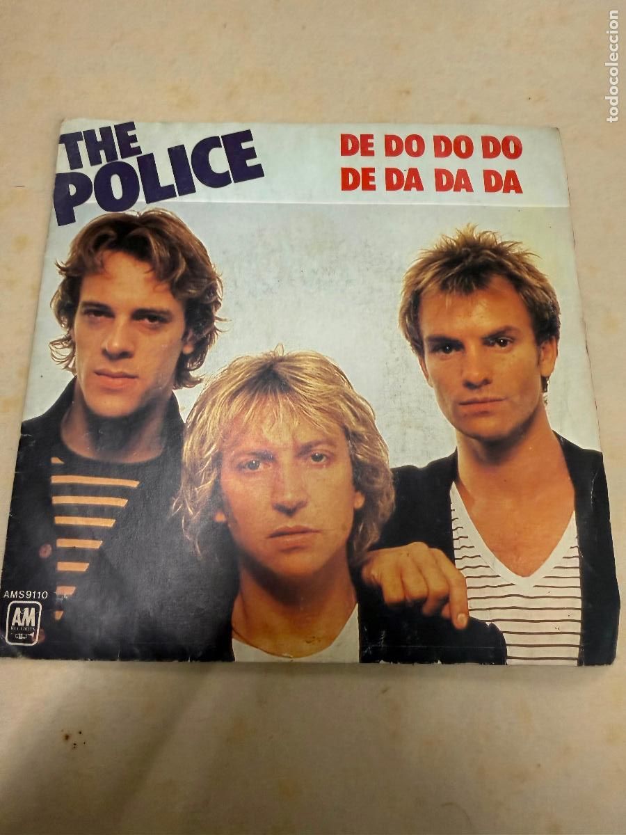 Discos de vinilo: THE POLICE. De do do do de da da da. dif&iacute;cil Disco PEQUE&Ntilde;O de vinilo. Mide unos 17,5cms diametro