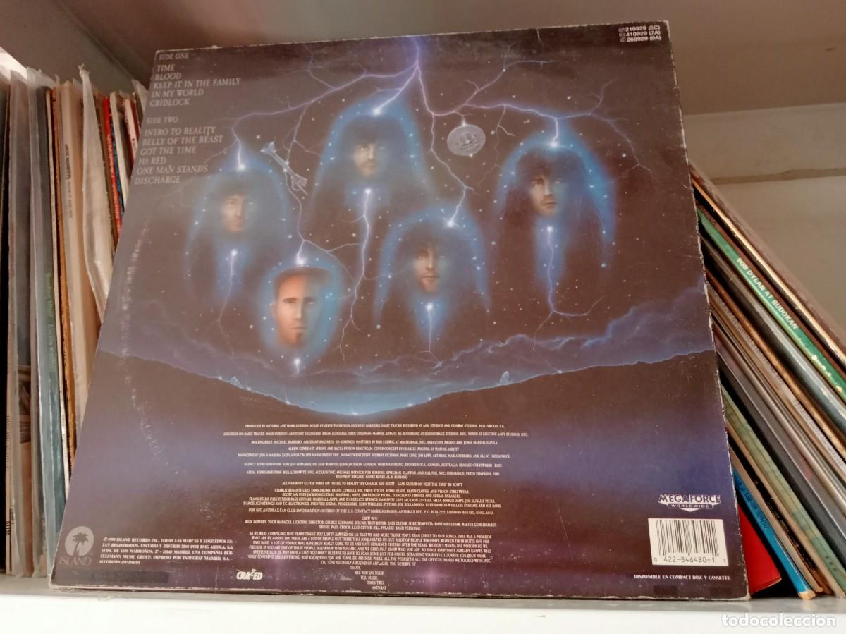 Discos de vinilo: Anthrax &ndash; Persistence Of Time - lp Spain 1990 - Foto 2