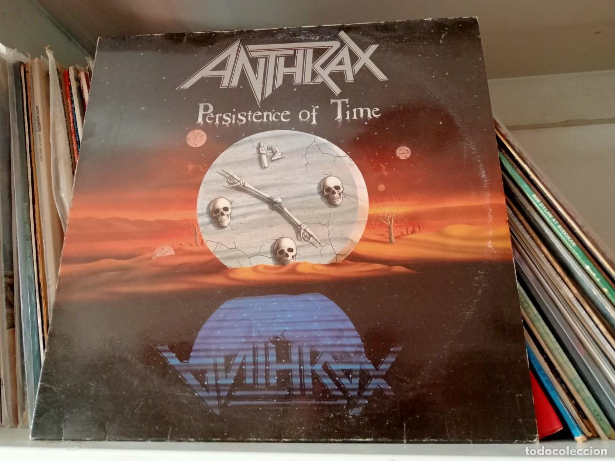 Discos de vinilo: Anthrax &ndash; Persistence Of Time - lp Spain 1990 - Foto 1