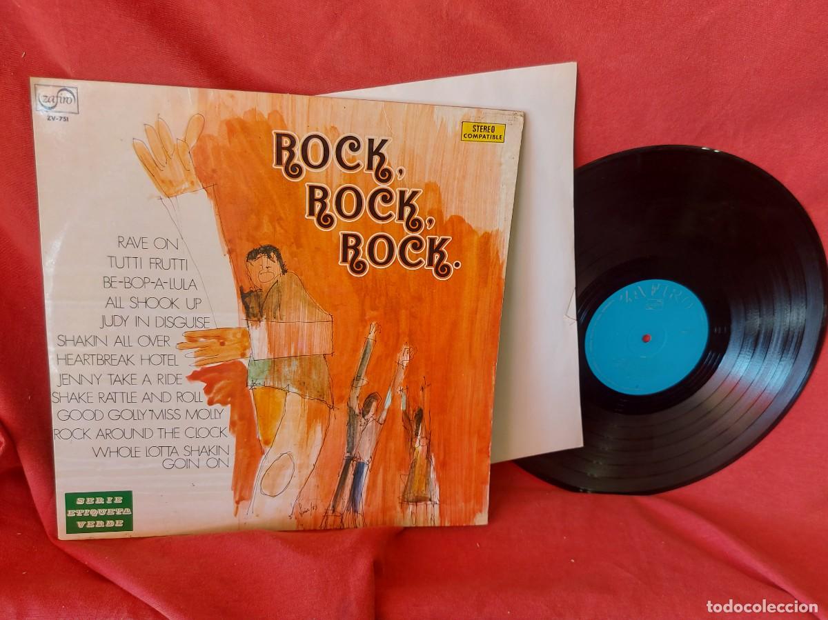 Discos de vinilo: LP ROCK, ROCK,ROCK, ETIQUETA VERDE ,( PEDIDOS M&Iacute;NIMOS 10 &euro; ) CAJA N.&ordm; 6 - LP