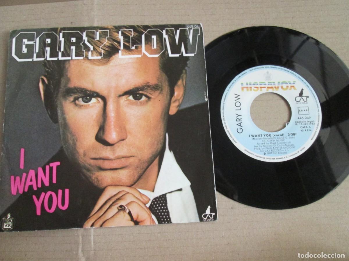 Discos de vinilo: GARY LOW - I Want You. Single, ed espa&ntilde;ola 7&rdquo; 1983. muy buen estado (VG+)