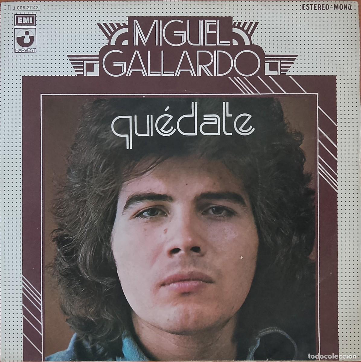Discos de vinilo: Miguel Gallardo. Qu&eacute;date. Vinilo single. - Foto 1