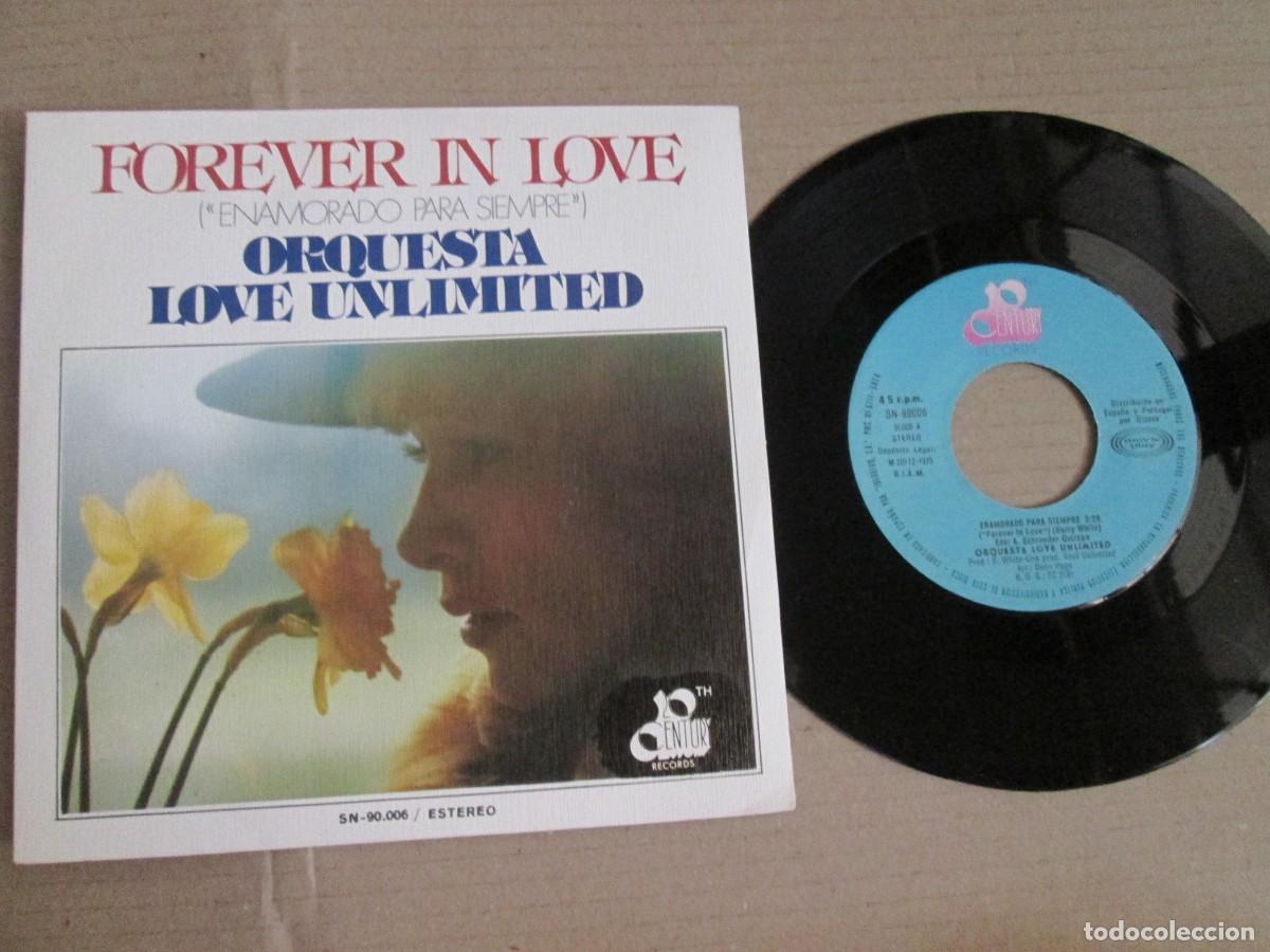 Discos de vinilo: ORQUESTA LOVE UNLIMITED - Enamorado para Siempre. Single, ed espa&ntilde;ola 7&rdquo; 1975. Impecable (NM)