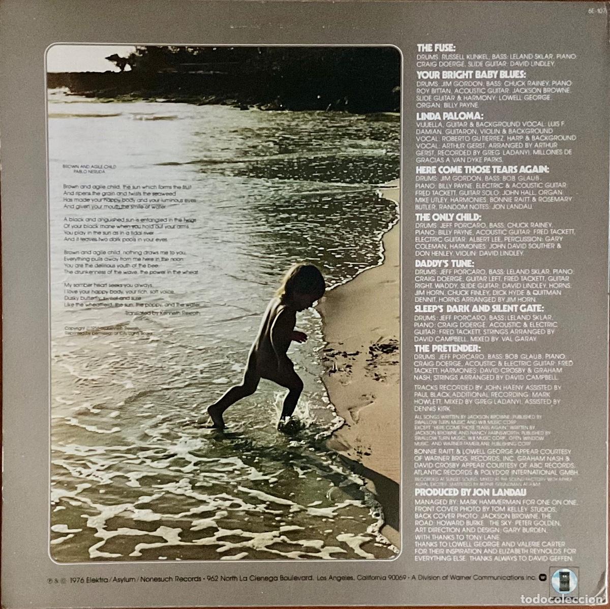 Discos de vinilo: JACKSON BROWNE - THE PRETENDER - Foto 2