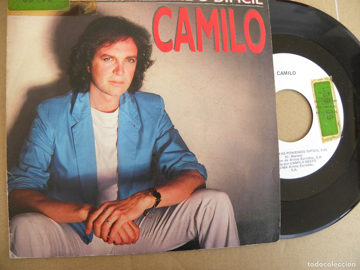 Discos de vinilo: CAMILO SESTO -ME LO ESTAS PONIENDO DIFICIL -SINGLE PROMO 1986 -PEDIDO MINIMO 3 EUROS
