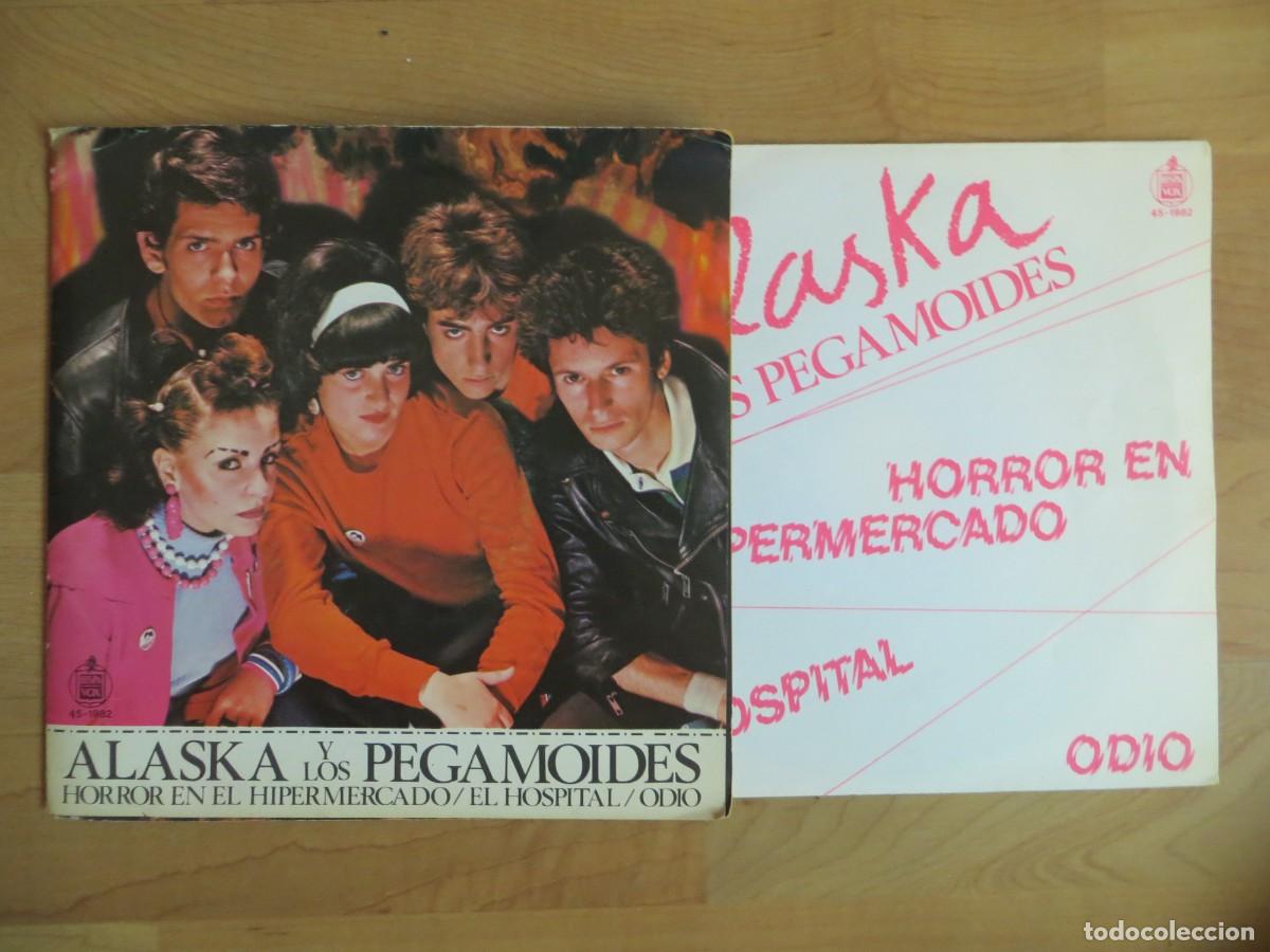 Discos de vinilo: Alaska Y Los Pegamoides - Horror En El Hipermercado / El Hospital / Odio (7&rdquo;, Single) 1980 SPAIN