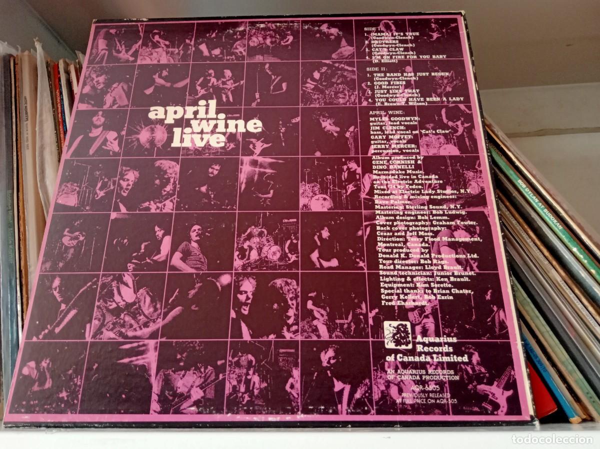 Discos de vinilo: April Wine &ndash; Live - LP Canada - Foto 2