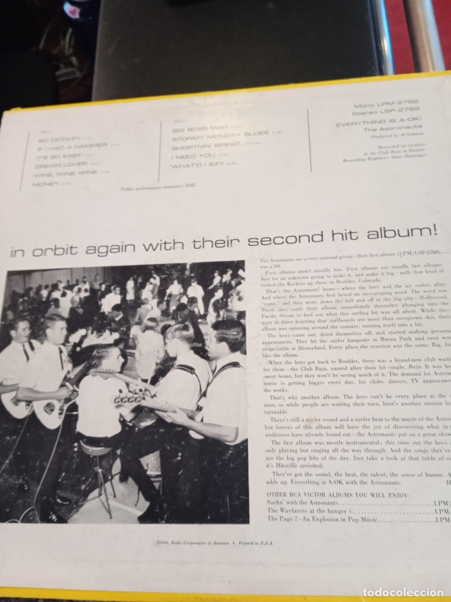 Discos de vinilo: THE ASTRONAUTS- EVERYTING IS A-OK! LP - Foto 2