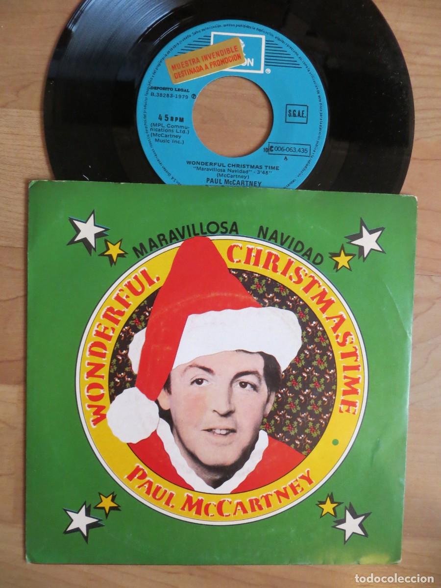 Discos de vinilo: Paul McCartney - Wonderful Christmastime = Maravillosa Navidad (7&rdquo;, Single) COPIA PROMOCIONAL- !!!!