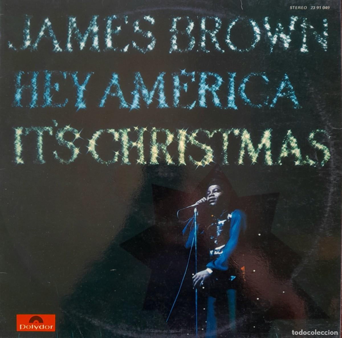 Discos de vinilo: HEY AMERICA IT ́S CHRISTMAS. JAMES BROWN. 1973 LP