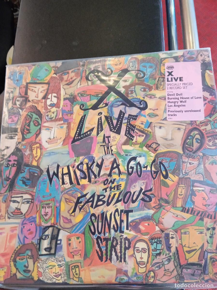 Discos de vinilo: X- LIVE AT THE WHISKY A GO-GO ON THE FABULOUS SUNSET STRIP. LP DOBLE.