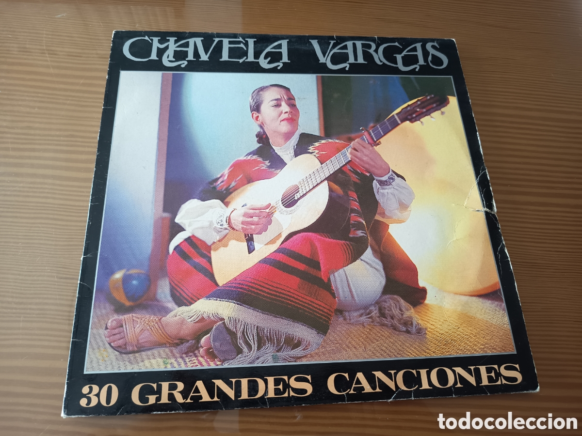Discos de vinilo: Doble disco vinilo de Chavela Vargas &rdquo; 30 Grandes Canciones&rdquo; ,buen estado
