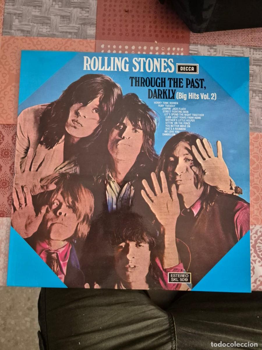 Discos de vinilo: The Rolling Stones &ndash; Through the Past Darkly LP Espa&ntilde;a 1970 Decca