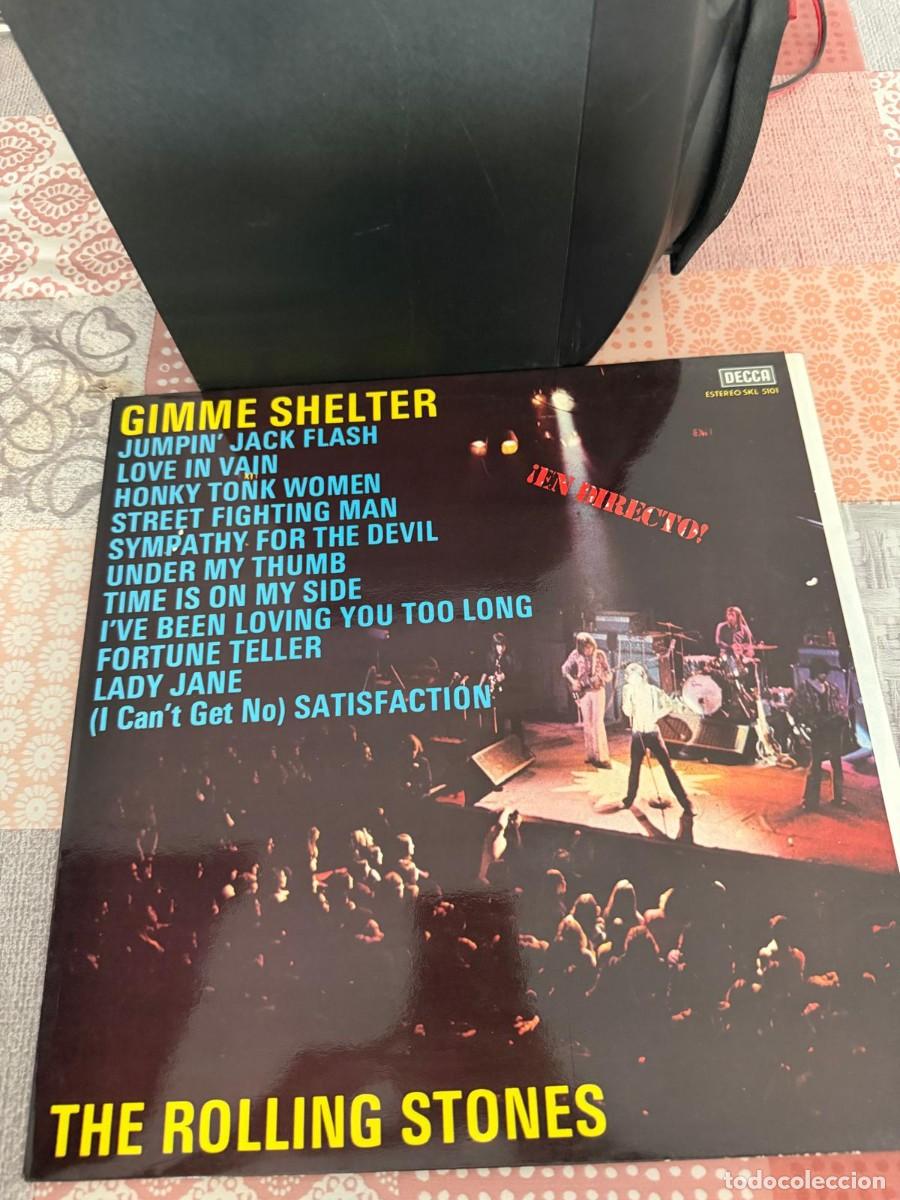 Discos de vinilo: The Rolling Stones &ndash; Gimme Shelter LP Espa&ntilde;a 1971 Decca SKL 5101 &iexcl;En Directo!