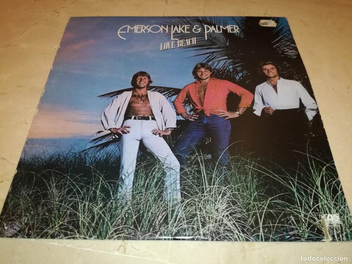 Discos de vinilo: EMERSON LAKE & PALMER-LOVE BEACH-EDICI&Oacute;N USA