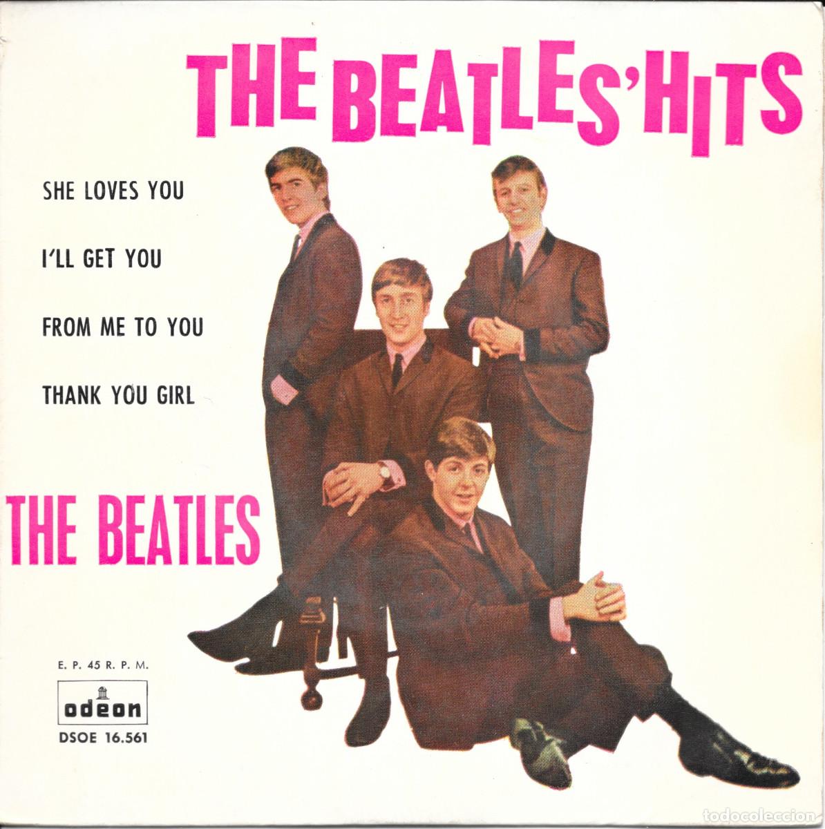 Discos de vinilo: EP She love you / I'll get you / From me to you / Than you girl. - Beatles