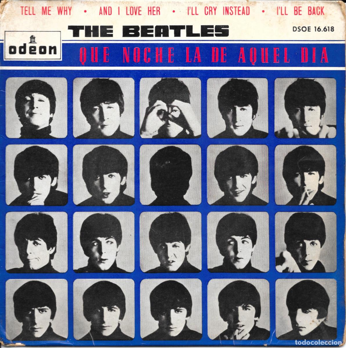 Discos de vinilo: EP Tell me why / And I love her / I'll Cry Instead / I'll be back - Beatles