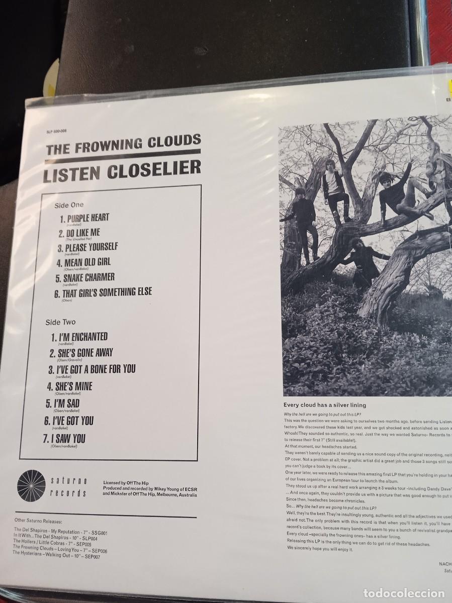 Discos de vinilo: THE FROWNING CLOUDS- LISTEN CLOSELIER. LP - Foto 2