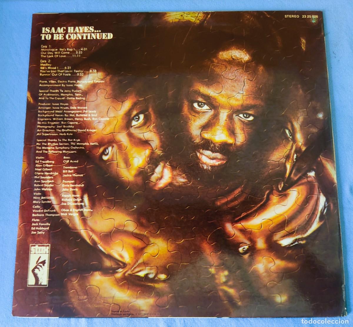 Discos de vinilo: DISCO LP ISAAC HAYES TO BE CONTINUED - Foto 2