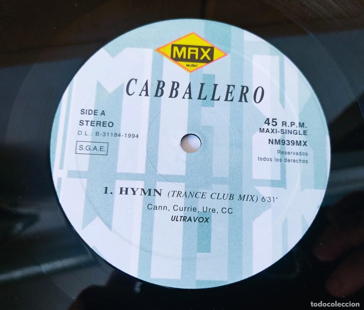 Discos de vinilo: DISCO MAXI CABBALLERO HYMN - Foto 4